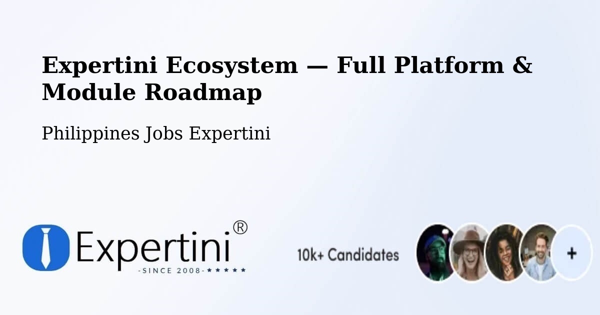 Expertini Ecosystem — Full Platform & Module Roadmap – Esperanza